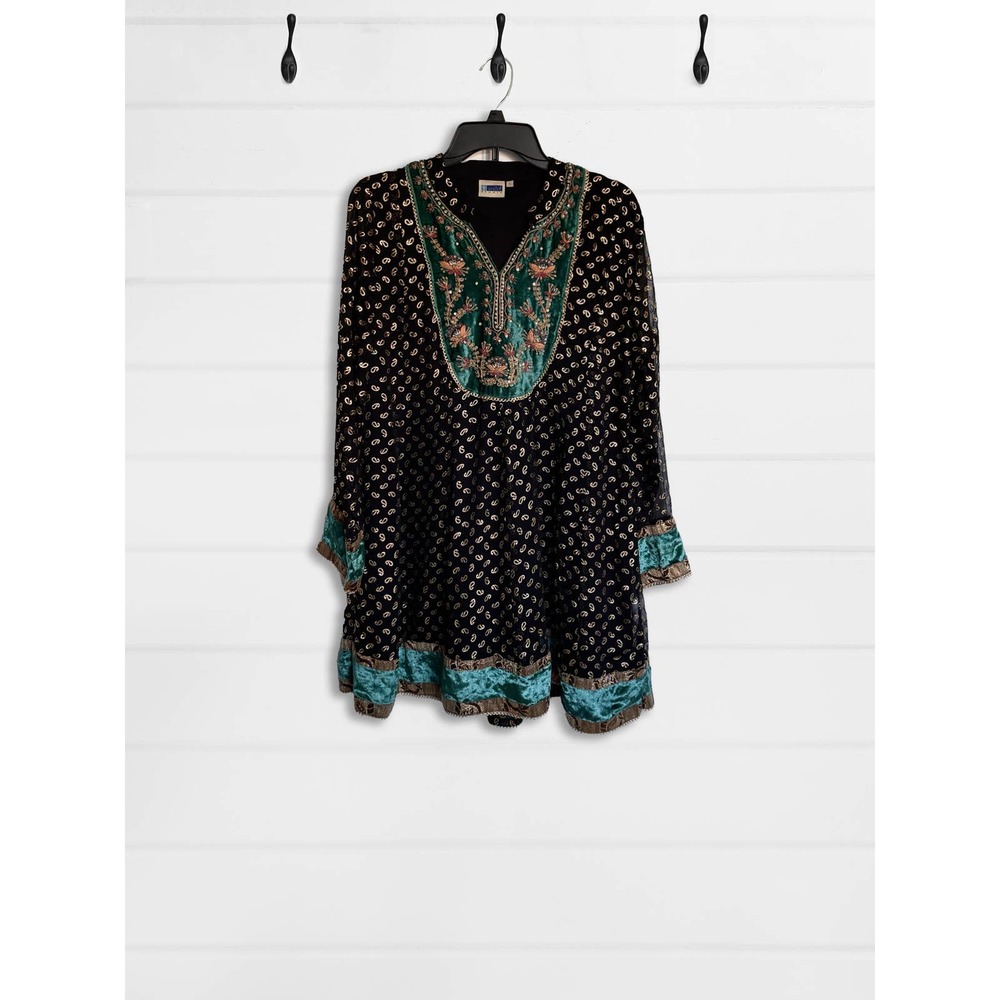 Araish Indian/Pakistani Embroidered Women’s Dress In Size L By Araish Studio